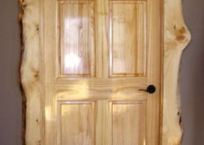 Door frame made of live oak