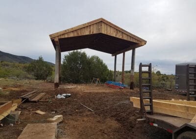 Pole barn construction